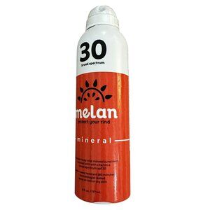Melan Mineral Sunscreen Non-Aerosol Spray SPF 30 Body Mist exp 12/26 6oz/177mL
